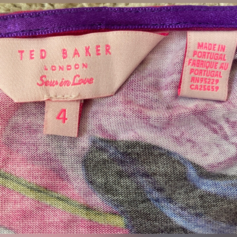 Ted Baker short sleeve top, size medium - Picture 4 of 4